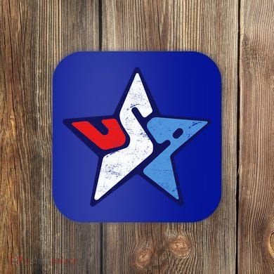 USA Star Logo Coaster