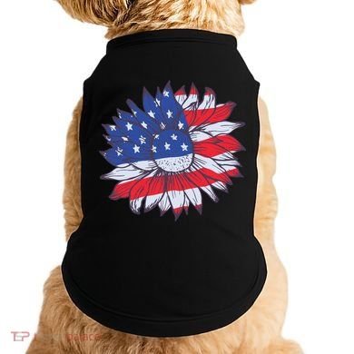 USA Sunflower Doggie Tank