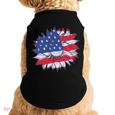 USA Sunflower Doggie Tank