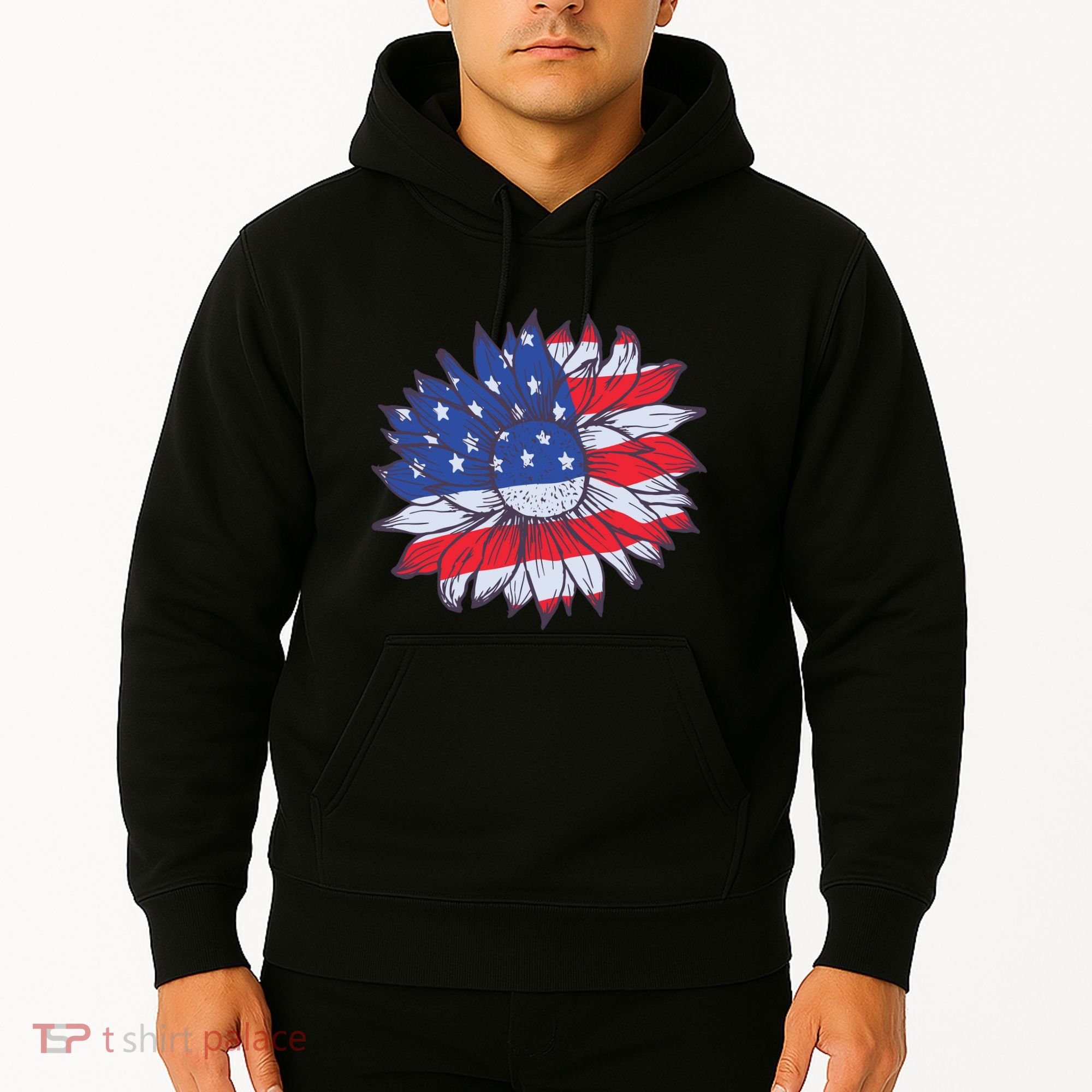 USA Sunflower Hoodie
