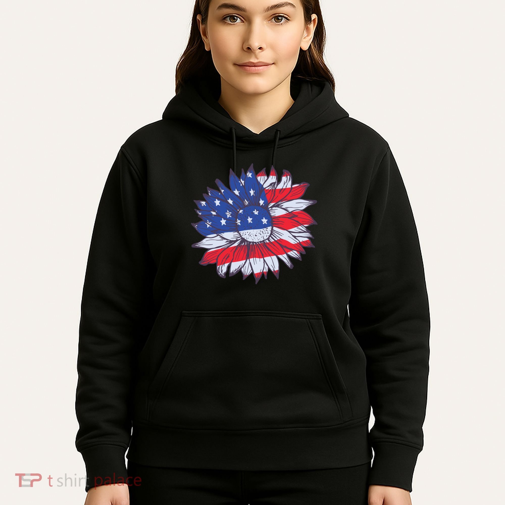 USA Sunflower Hoodie