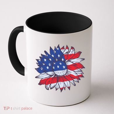 USA Sunflower Coffee Mug