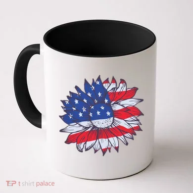 USA Sunflower Coffee Mug