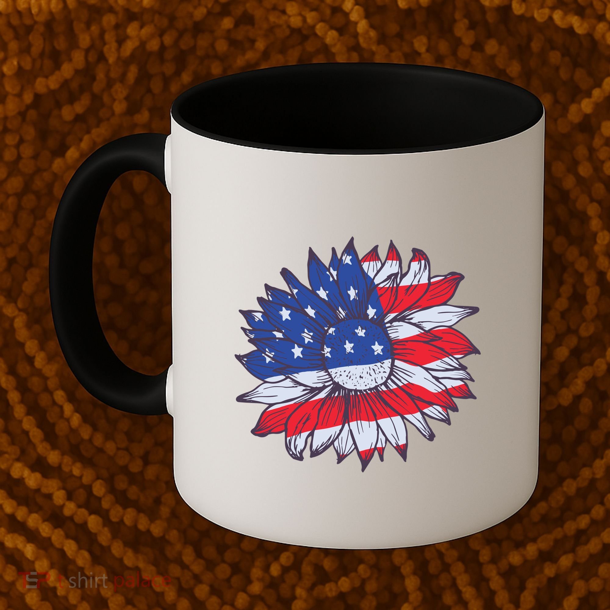 USA Sunflower Coffee Mug