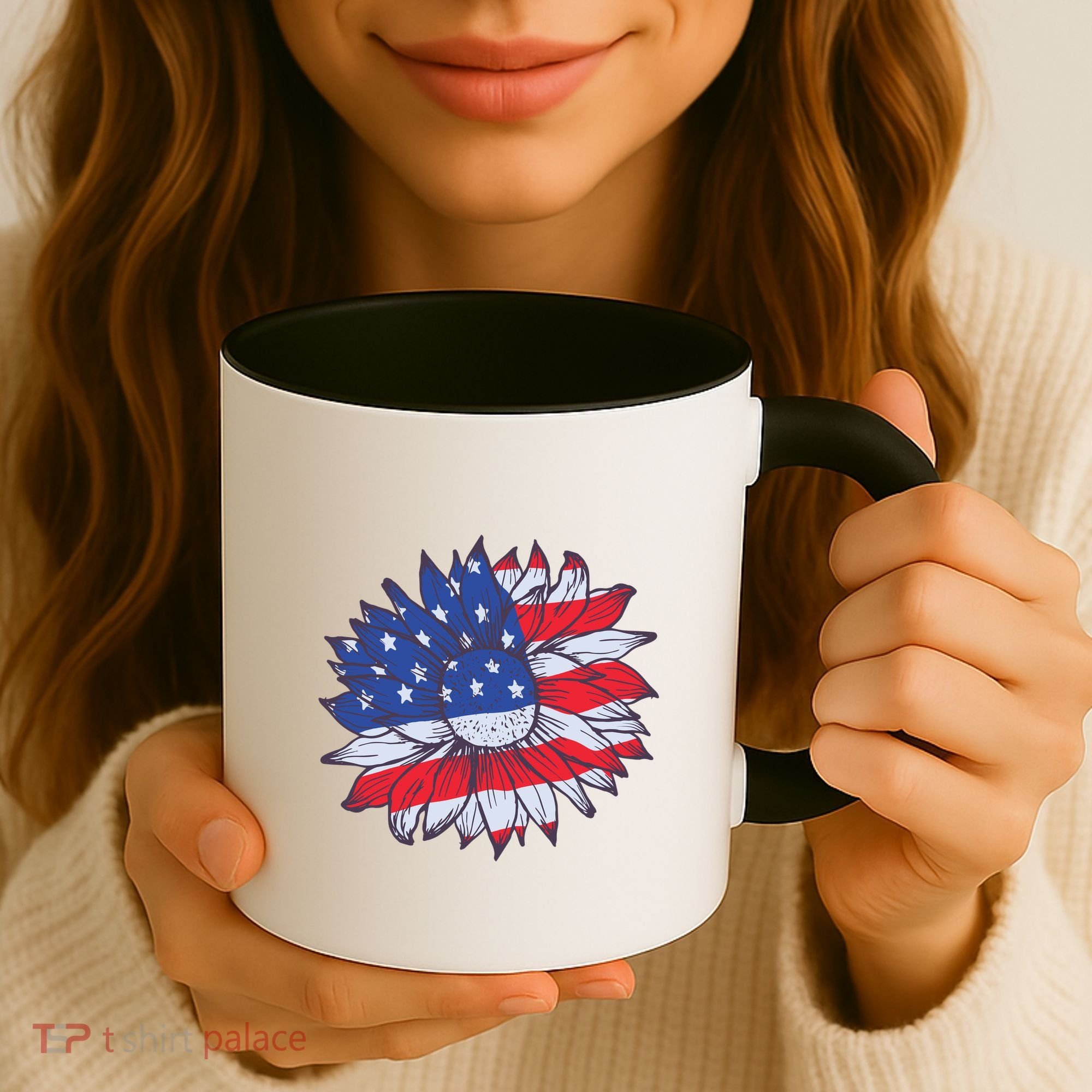 USA Sunflower Coffee Mug