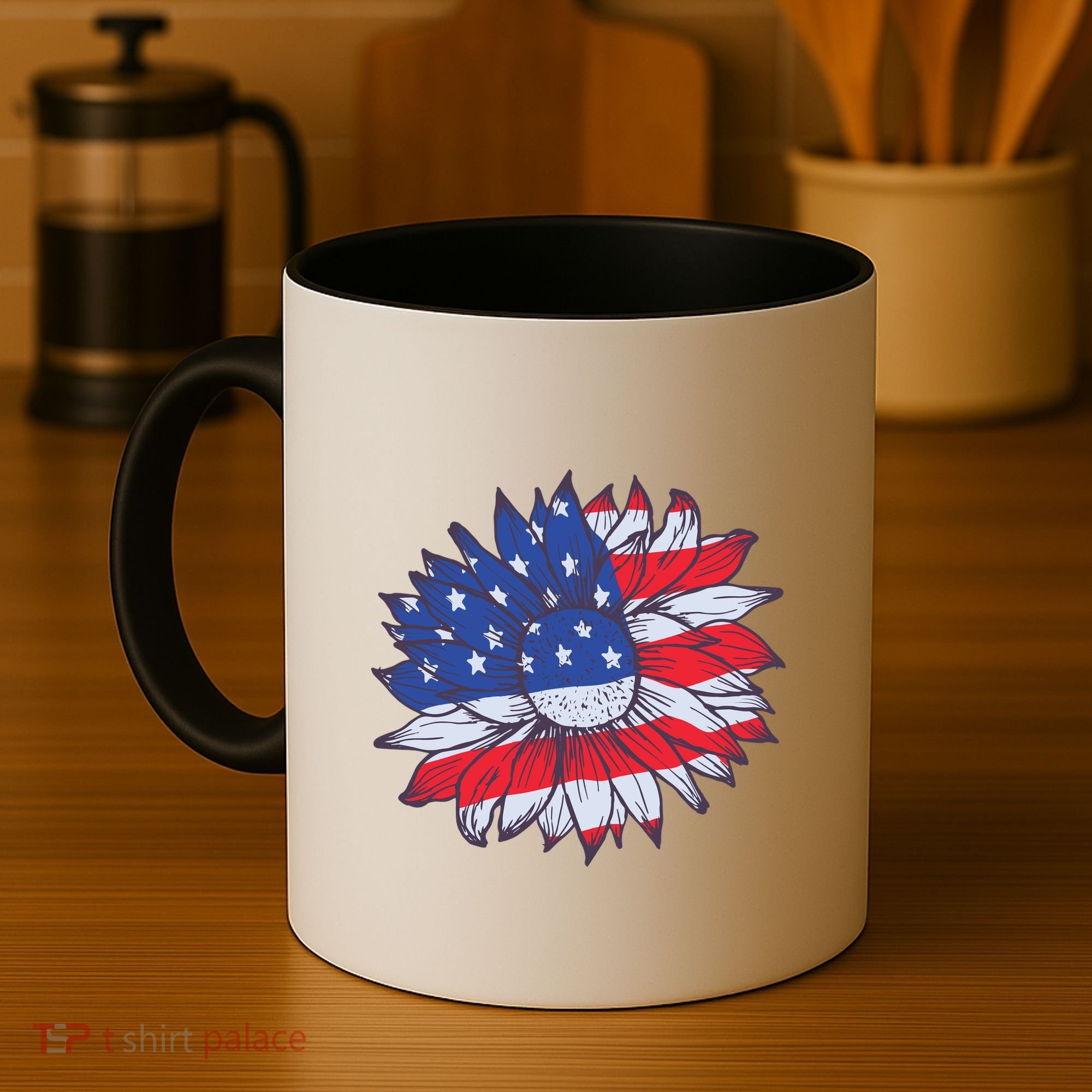 USA Sunflower Coffee Mug