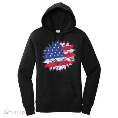 USA Sunflower Women's Hoodie