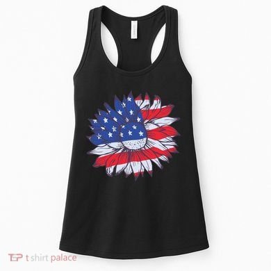USA Sunflower Women's Tank Top