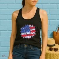 USA Sunflower Women's Tank Top thumb 2