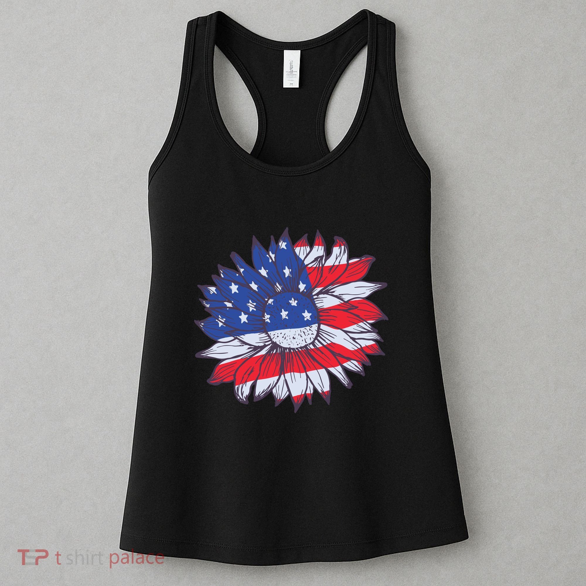 USA Sunflower Women's Tank Top