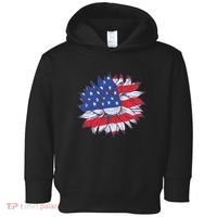 USA Sunflower Toddler Hoodie thumb 0