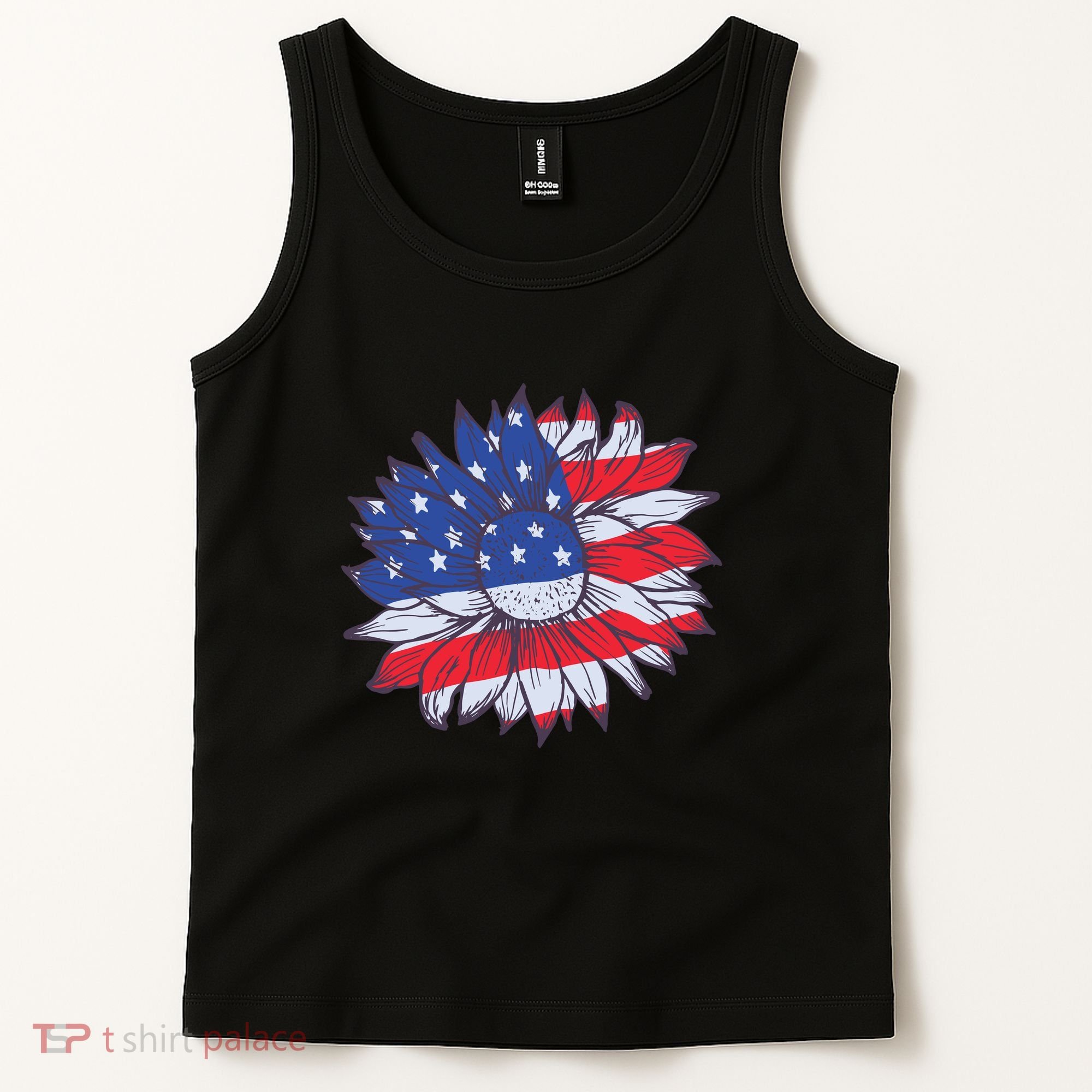 USA Sunflower Tank Top