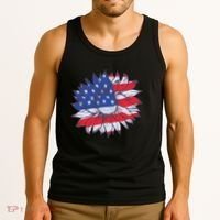 USA Sunflower Tank Top thumb 3