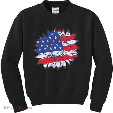 USA Sunflower Kids Sweatshirt