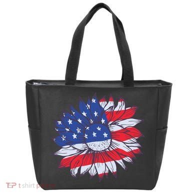 USA Sunflower Tote Bag