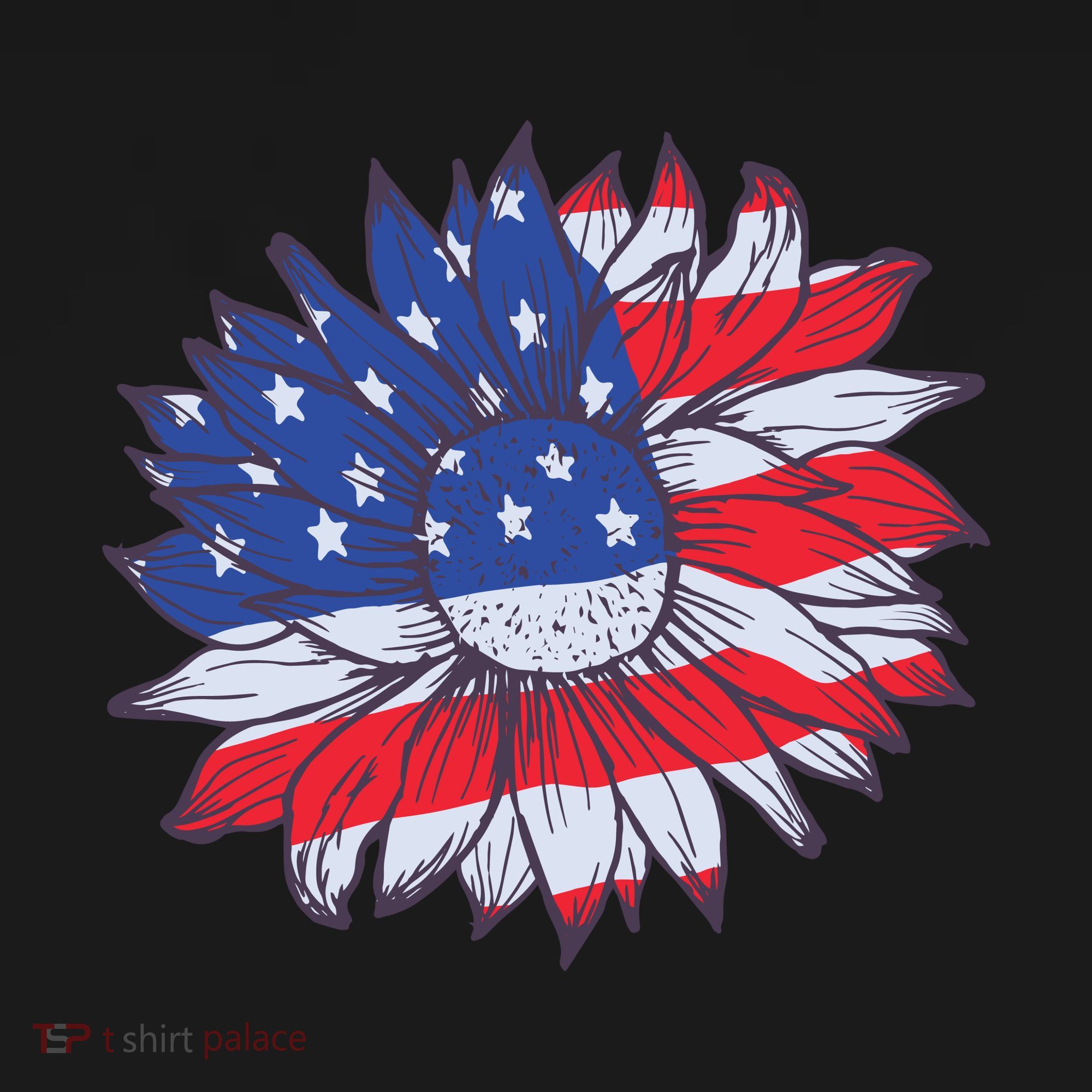 USA Sunflower Tote Bag