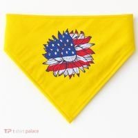 USA Sunflower USA-Made Doggie Bandana thumb 0