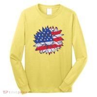 USA Sunflower Long Sleeve Shirt thumb 0