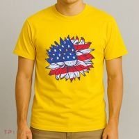 USA Sunflower T-Shirt thumb 3