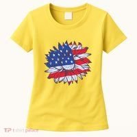 USA Sunflower Women's T-Shirt thumb 0