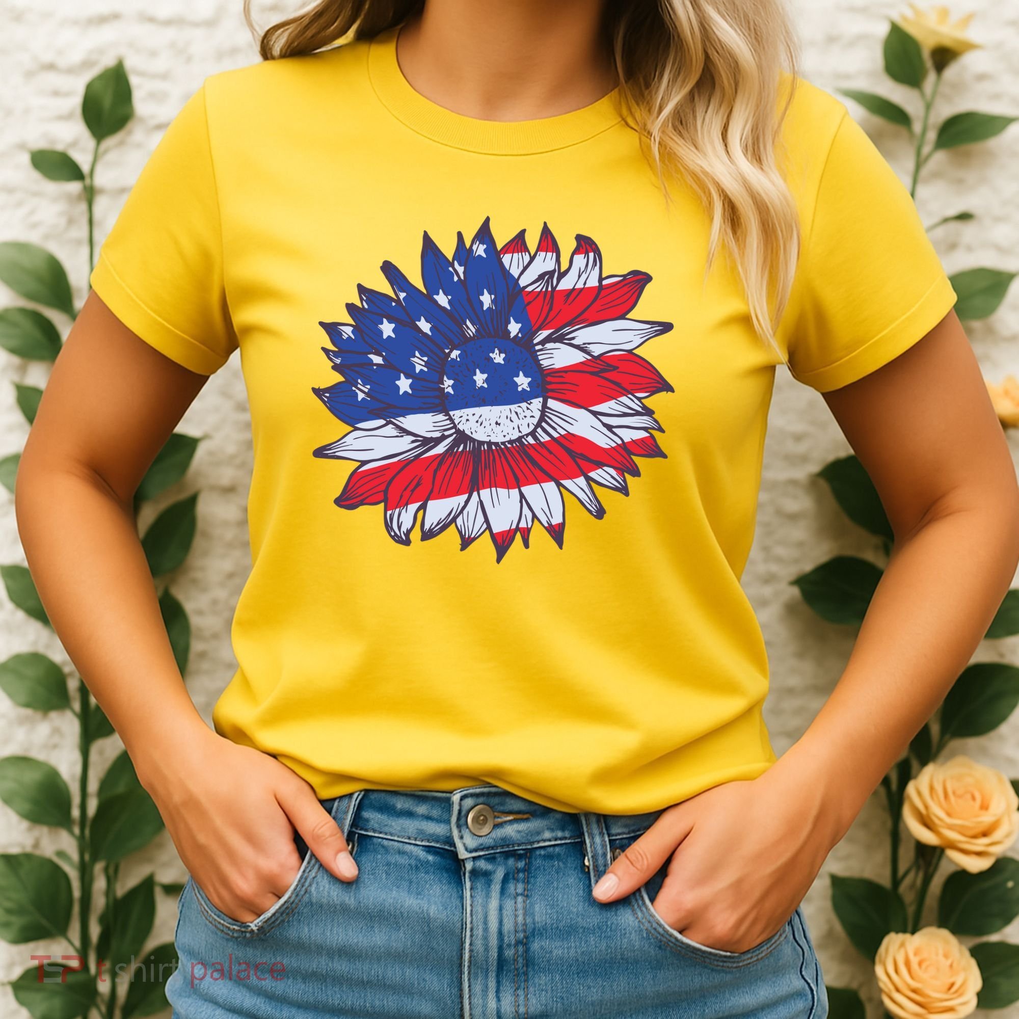 USA Sunflower Women's T-Shirt