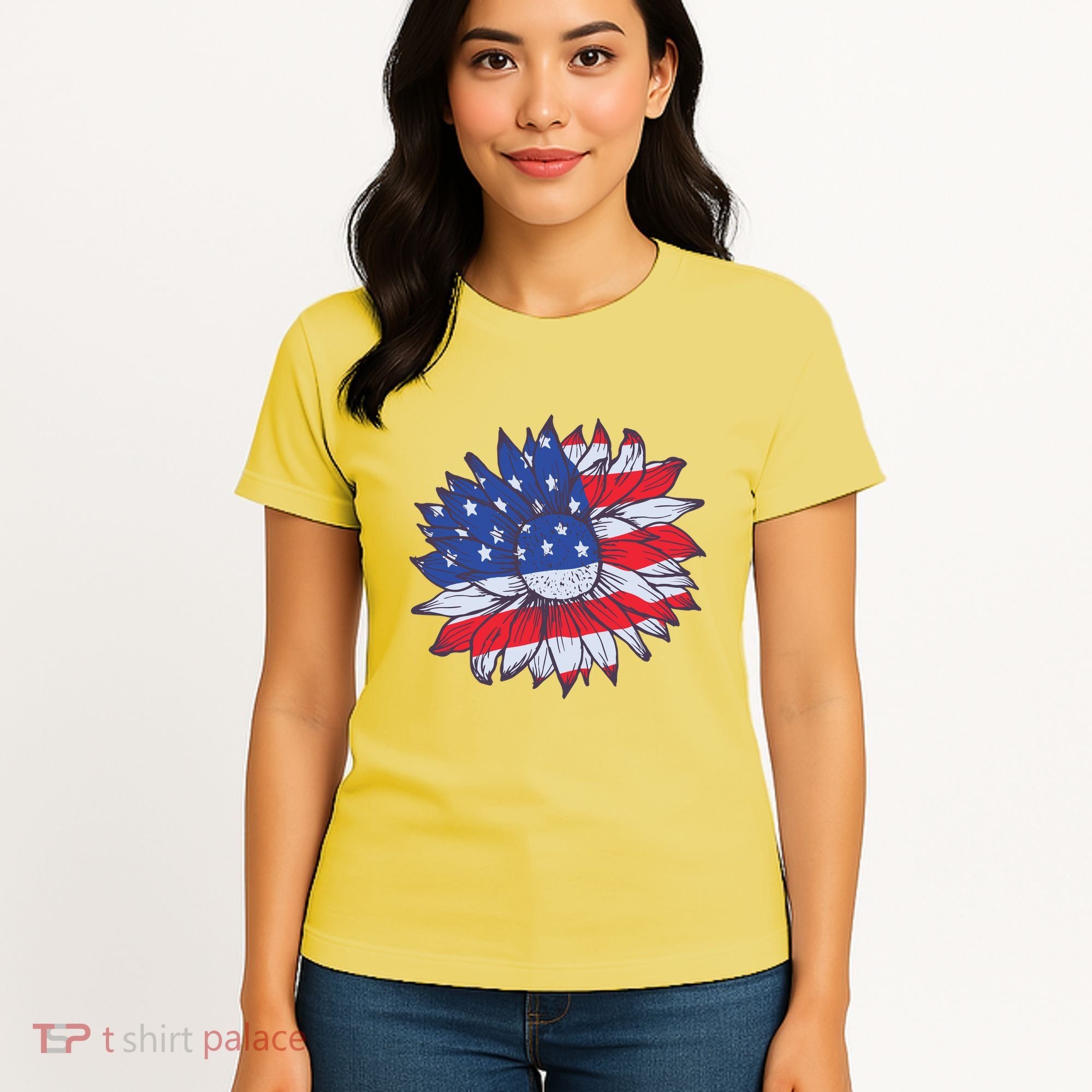USA Sunflower Women's T-Shirt