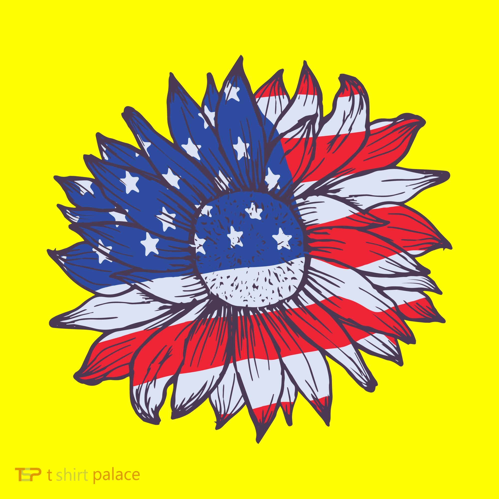 USA Sunflower Women's T-Shirt