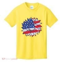 USA Sunflower Kids T-Shirt thumb 0