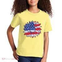 USA Sunflower Kids T-Shirt thumb 2