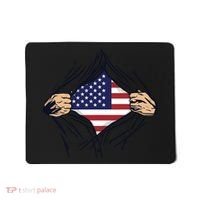 USA Superhero Ripped American Flag Mousepad thumb 0
