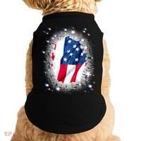 USA Torn Star American Flag Doggie Tank thumb 0