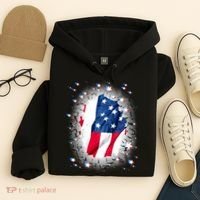 USA Torn Star American Flag Hoodie thumb 4