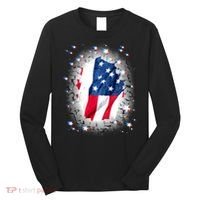 USA Torn Star American Flag Long Sleeve Shirt thumb 0