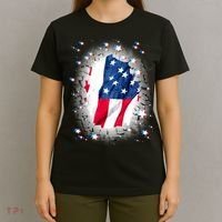 USA Torn Star American Flag T-Shirt thumb 4