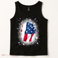 USA Torn Star American Flag Tank Top thumb 2