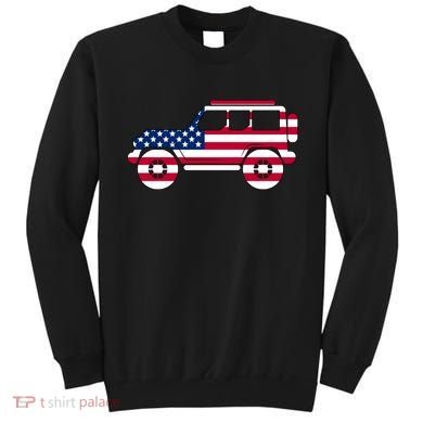 USA Truck American Flag Sweatshirt