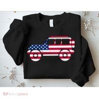 USA Truck American Flag Sweatshirt thumb 2