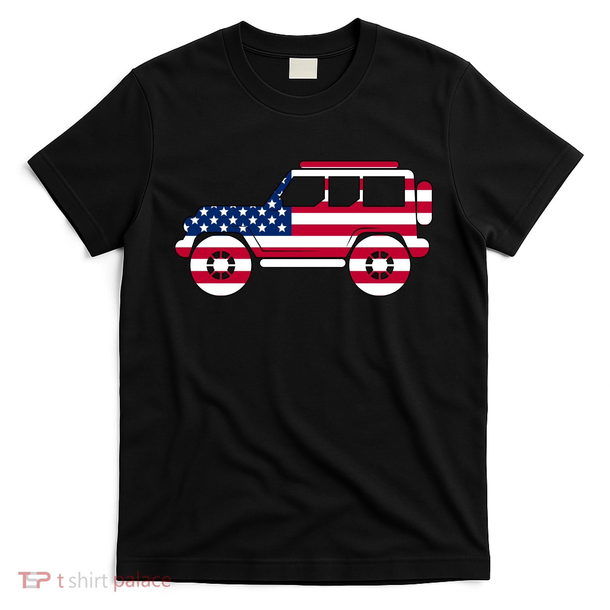 USA Truck American Flag T-Shirt