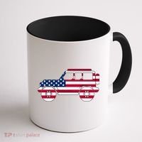 USA Truck American Flag Coffee Mug thumb 1