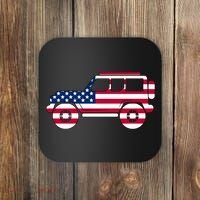 USA Truck American Flag Coaster thumb 0