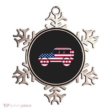 USA Truck American Flag Ornament