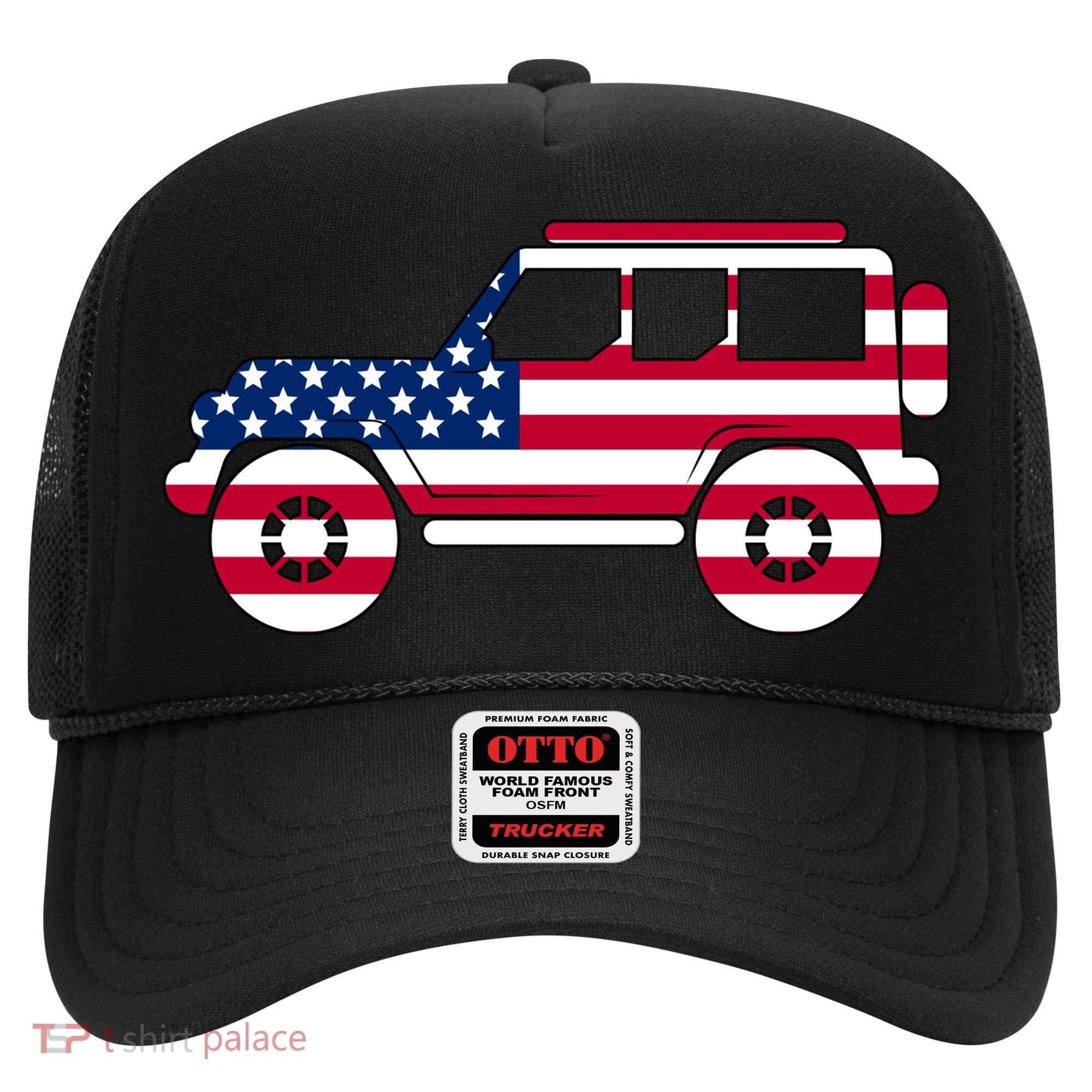 USA Truck American Flag Hat