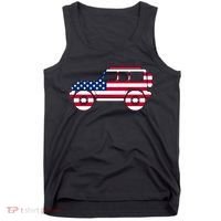 USA Truck American Flag Tank Top thumb 0