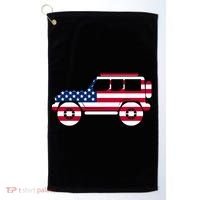 USA Truck American Flag Golf Towel thumb 0