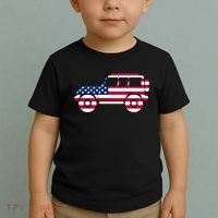 USA Truck American Flag Toddler T-Shirt thumb 2