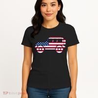 USA Truck American Flag Women's T-Shirt thumb 4