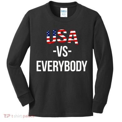 USA Vs Everybody Kids Long Sleeve Shirt
