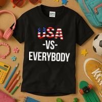 USA Vs Everybody Kids T-Shirt thumb 3