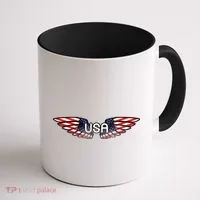 USA Wing Crest Logo Coffee Mug thumb 1