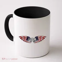 USA Wing Crest Logo Coffee Mug thumb 0